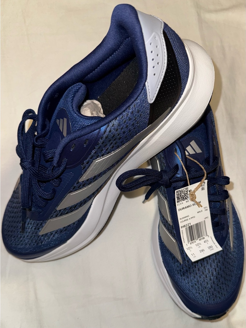 NWT adidas Duramo SL 2 Men’s Size 11 Blue Silver Running Shoes IH8221
